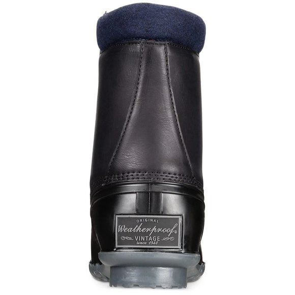 Weatherproof Vintage Mens Adam 2 Leather Closed Toe Ankle Black 9M. NIB - Picture 3 of 5